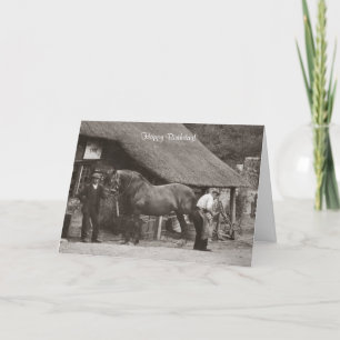 Village svarta smith-födelsedagskort kort