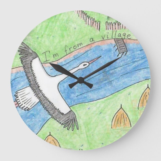 Village Vibes Stor Klocka (Framsida)