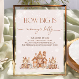 Village Winter Helgdag Hur stor är Mamma Belly Poster