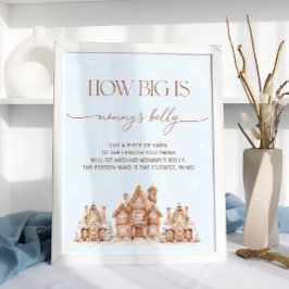 Village Winter Helgdag Hur stor är Mamma Belly Poster