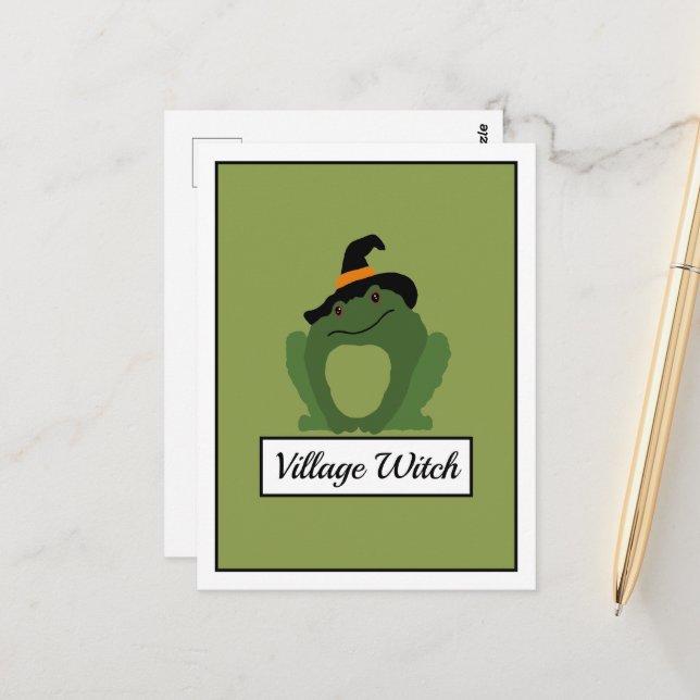 Village Witch, Toad Vykort (Fram/Back In Situ)