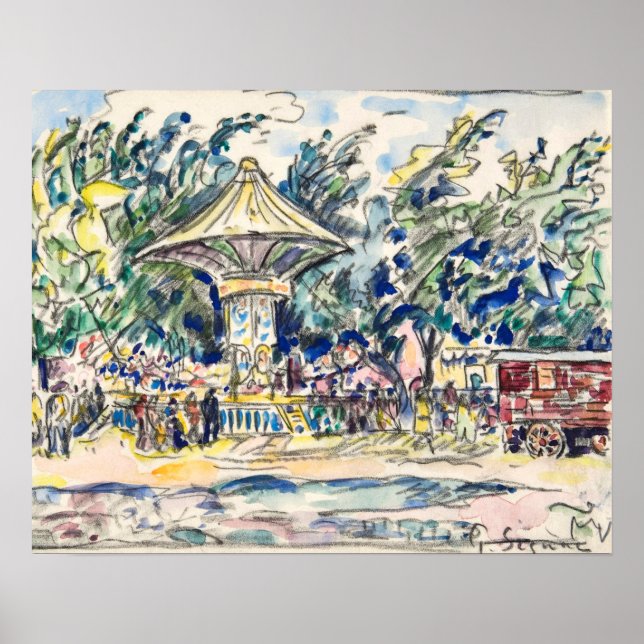 Villagefestival (La Vogue) (ca 1920) Poster (Framsidan)