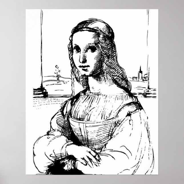 Villager Monalisa art Poster (Framsidan)