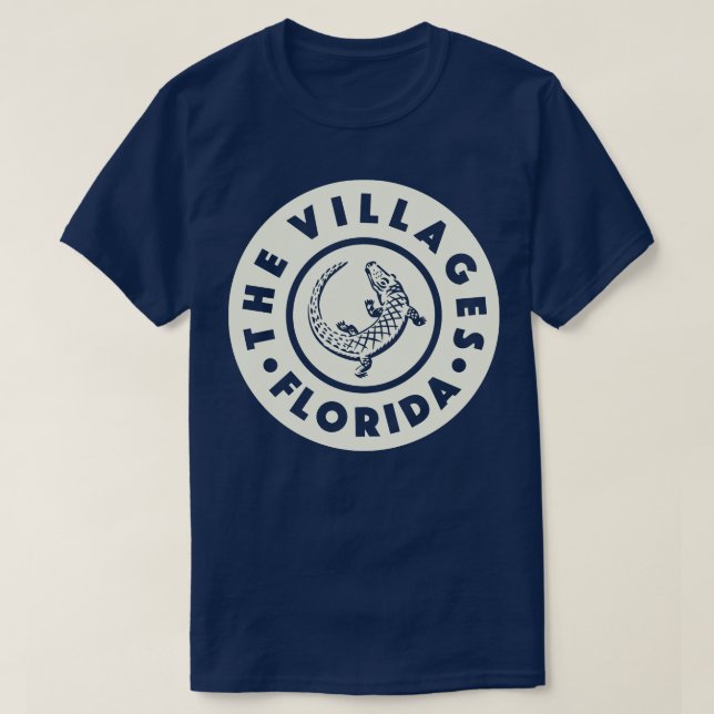 Villages Florida Circle Tan T Shirt (Design framsida)