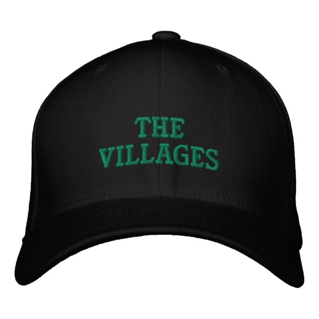 Villages Florida Embroiderade Baseball Hat Broderad Keps (Framsida)