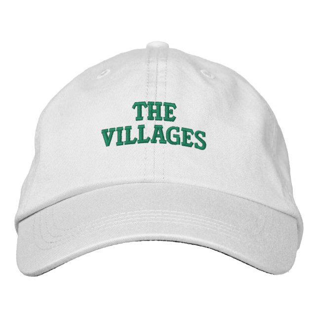 Villages Florida Embroiderade Baseball Hat Broderad Keps (Framsida)