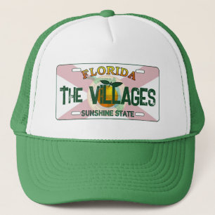Villages Florida-flagga registreringsskylt Keps