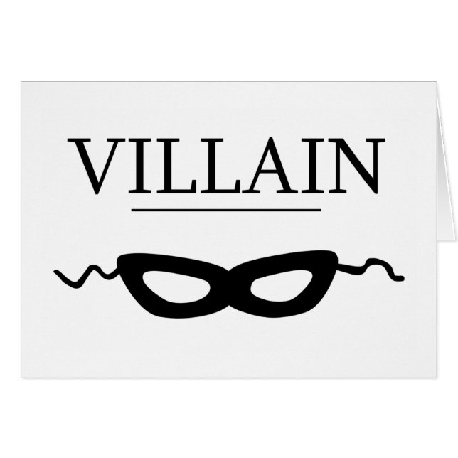 Villain Hälsningskort (Framsidan Horizontal)