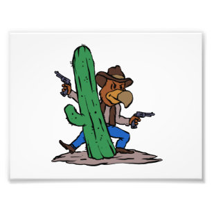 Villain Hawk tecknad   välj bakgrund färg Fototryck