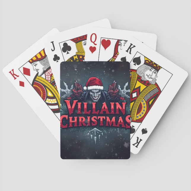 Villain Store Christmas Classic Playing Cards – Ho Casinokort (Baksidan)