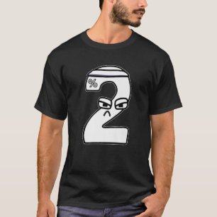 Villain Strong Number Two Boys Matching Evil Numbe T Shirt