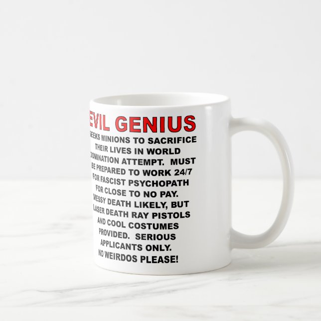 Villain want Ad Funny Mug Kaffemugg (Höger)