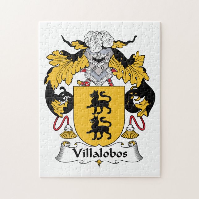 Villalobos familjvapensköld pussel (Vertikal)