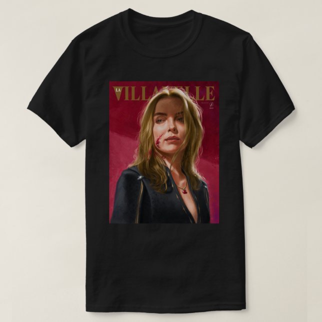Villanelle Painting Porträtt Premium T-Shirt (Design framsida)