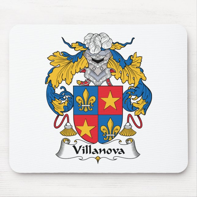 Villanova familjvapensköld musmatta (Framsidan)