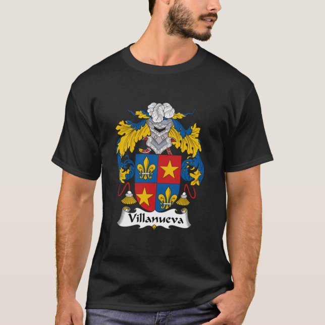 Villanueva Coat of Arms - Family Crest Shirt Essen T Shirt (Framsida)