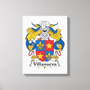 Villanueva Family Crest Canvastryck