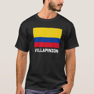 Villapinzon Colombia Flagga Emblem Escudo Bandera  T Shirt