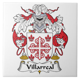 Villarreal familjvapensköld kakelplatta
