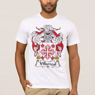 Villarreal familjvapensköld tee shirt