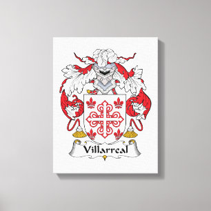 Villarreal Family Crest Canvastryck