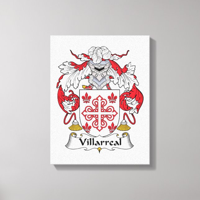Villarreal Family Crest Canvastryck (Framsida)
