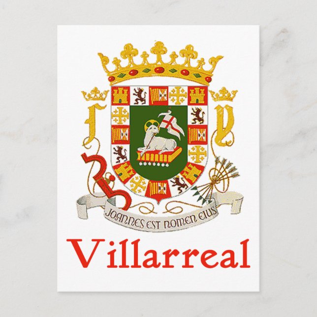Villarreal Shield of Puerto Rico Vykort (Framsida)