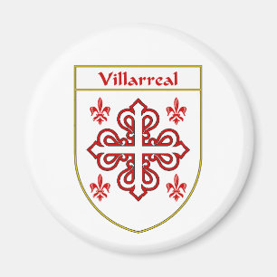 Villarreal vapensköld-/familjvapensköld magnet