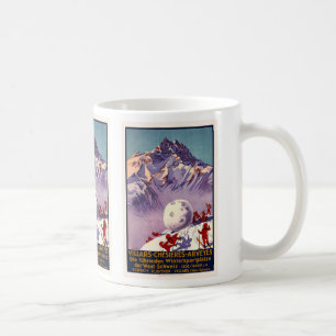 Villars Schweitz, vintage resoraffisch Kaffemugg