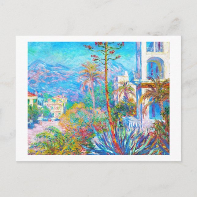Villas vid Bordighera Claude Monet Vykort (Framsida)