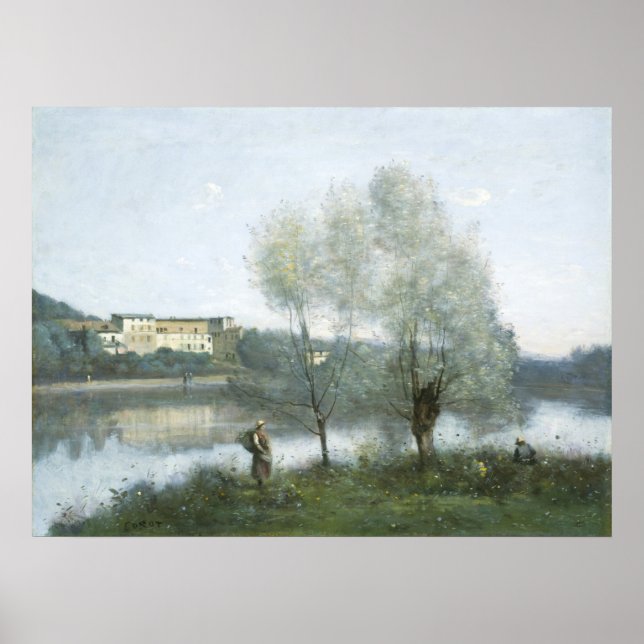 Ville-d'Avray - Jean-Baptiste- Corot Fine Art Poster (Framsidan)