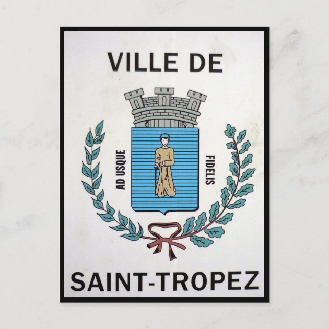 ville saint-tropez vykort (Framsida)