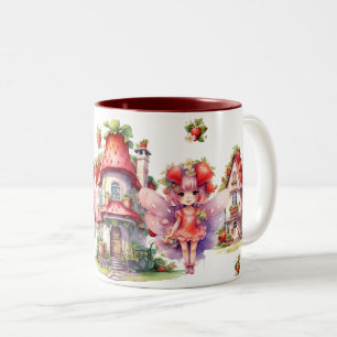 Ville Strawberry Fairy Två-Tonad Mugg