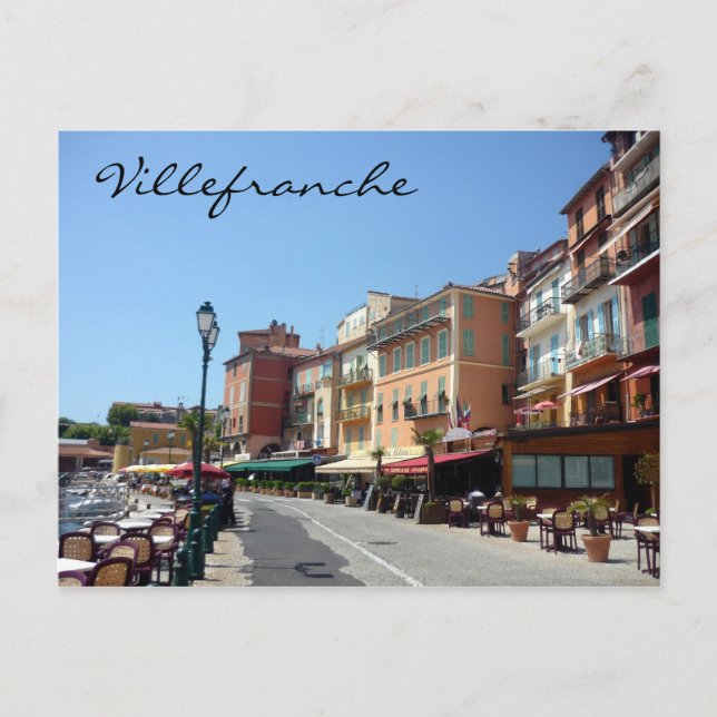 villefranche street vykort (Framsida)