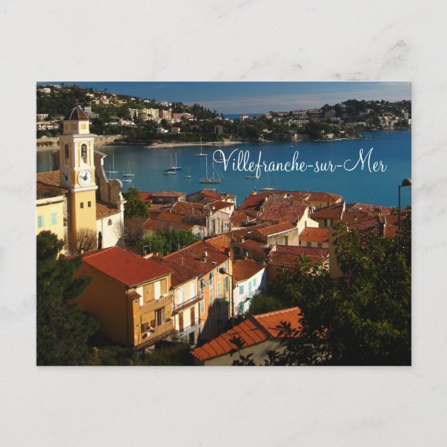Villefranche-sur-Mer vykort (Framsida)