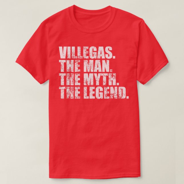Villegas Villegas Family namn Villegas, efternamn  T Shirt (Design framsida)