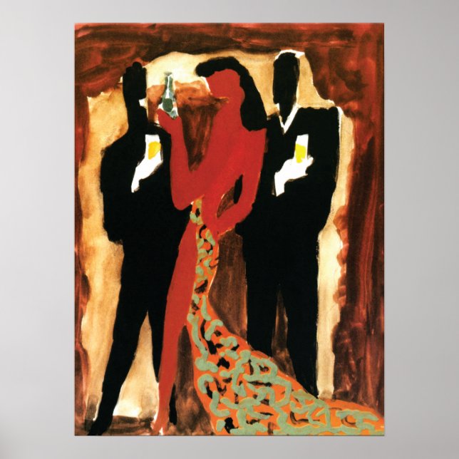 Villemot for Perrier Ad 1983 Poster (Framsidan)