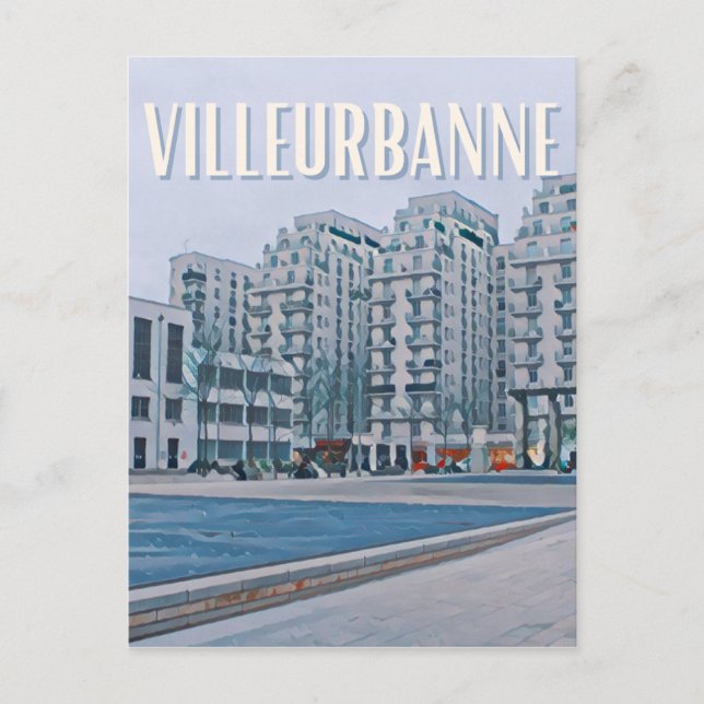 Villeurbanne Photo Vintage  Vykort (Framsida)