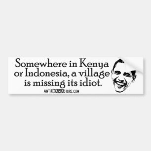 Villiage idiot bildekal