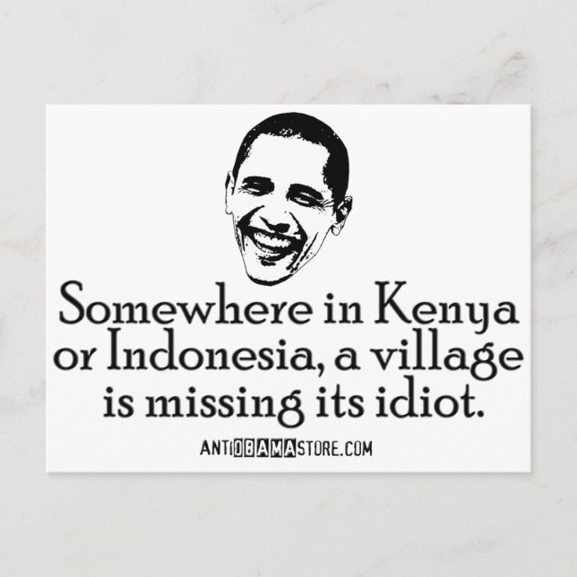 Villiage Idiot Vykort (Framsida)