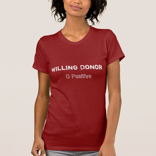 Villig Donor nolla+ T-shirt (Framsida)