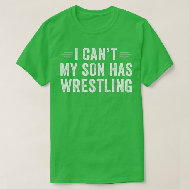 Villing Mamma Wrestling Pappa Min son har brottnin T Shirt (Design framsida)