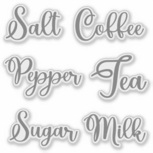 Villkor och etikettmärken för Spices Mason Burk Klistermärken