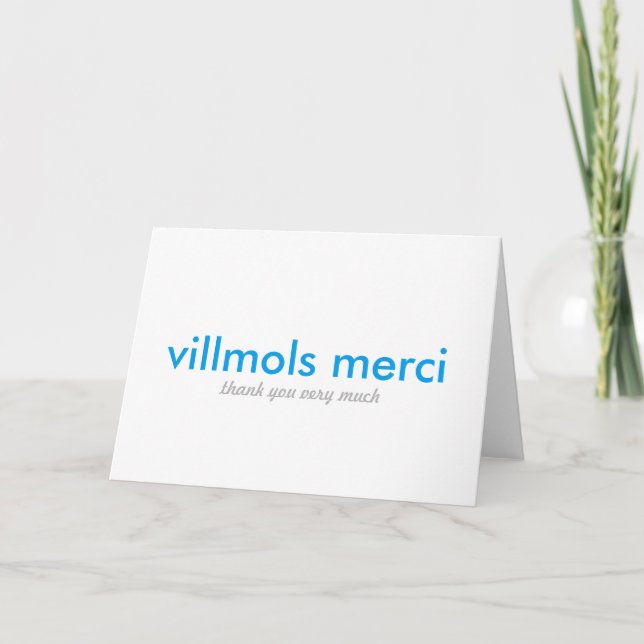 Villmols Merci | tack mycket (Framsida)