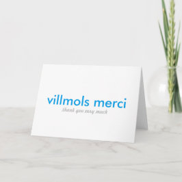 Villmols Merci | tack mycket Kort