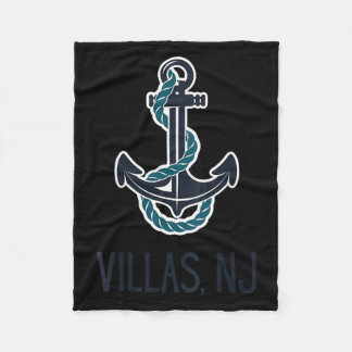 Villor Cape May New Jersey Ankarbåtar Segling Fleecefilt