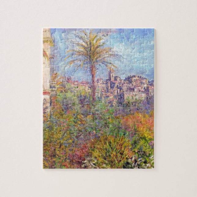 Villor på Bordighera 03 vid Claude Monet Pussel (Vertikal)