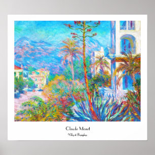 Villor på Bordighera Claude Monet Poster