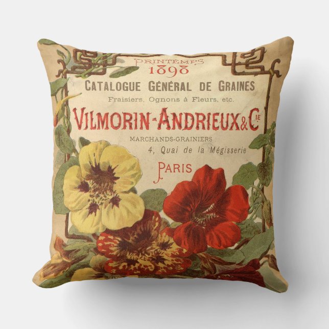 Vilmorin-Andrieux & Co. Seed Catalog Ad Kudde (Framsida)