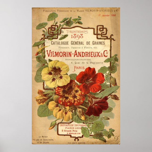 Vilmorin-Andrieux & Co. Seed Catalog Poster (Framsidan)